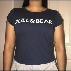 Navy Blue Pull and Bear Tee
